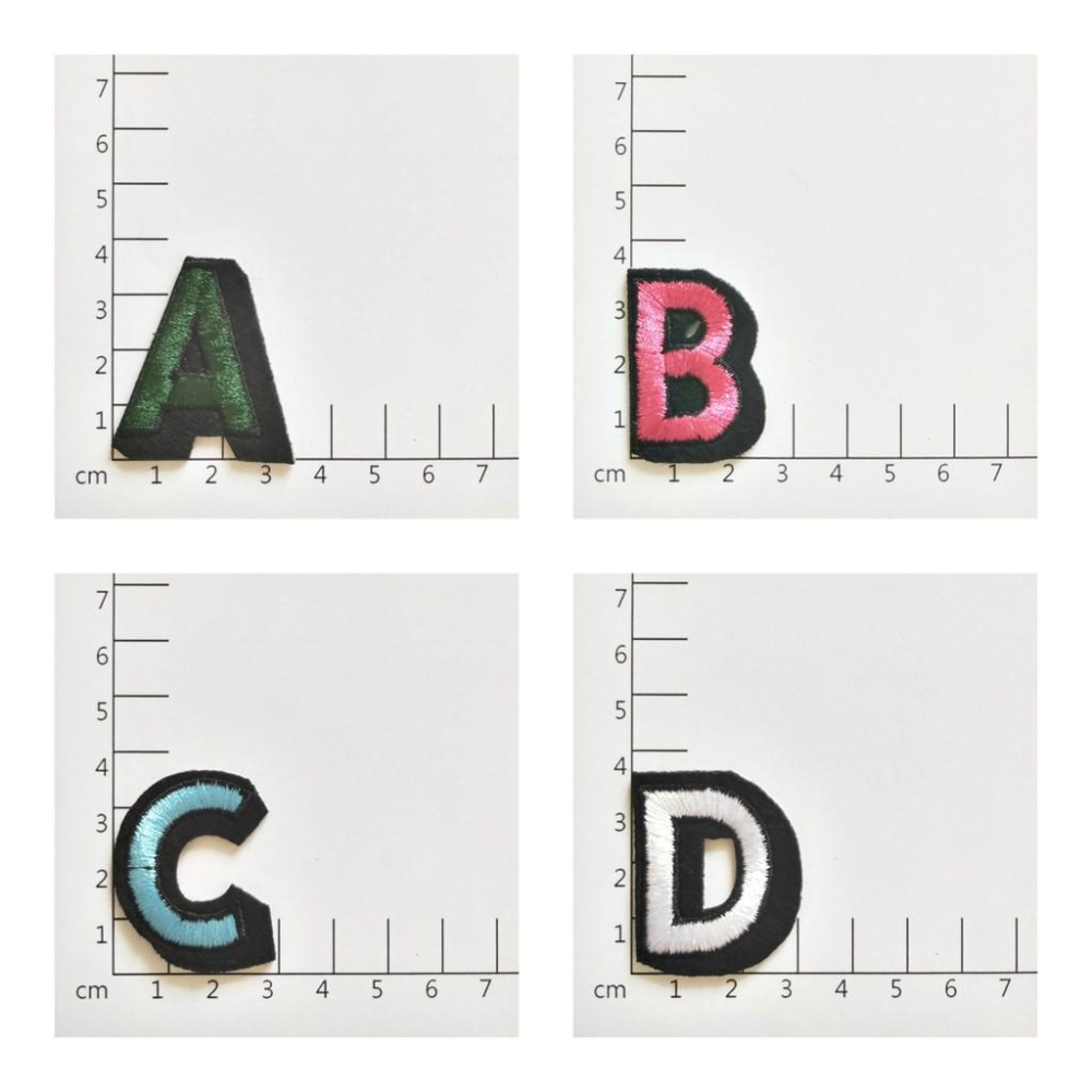 賠本出清英文字母 彩色 26個字母  布貼 臂章燙 刺繡燙布貼 徽章 刺繡布貼 補丁 補破洞 燙貼布 熨燙布貼-細節圖3
