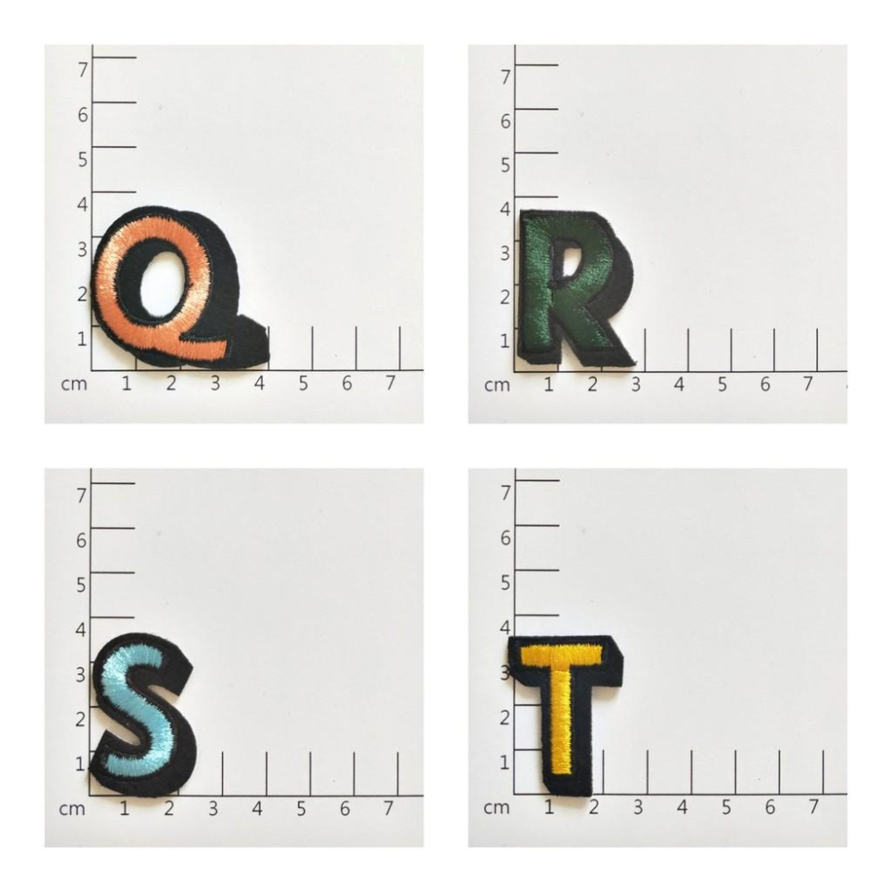 賠本出清英文字母 彩色 26個字母  布貼 臂章燙 刺繡燙布貼 徽章 刺繡布貼 補丁 補破洞 燙貼布 熨燙布貼-細節圖7