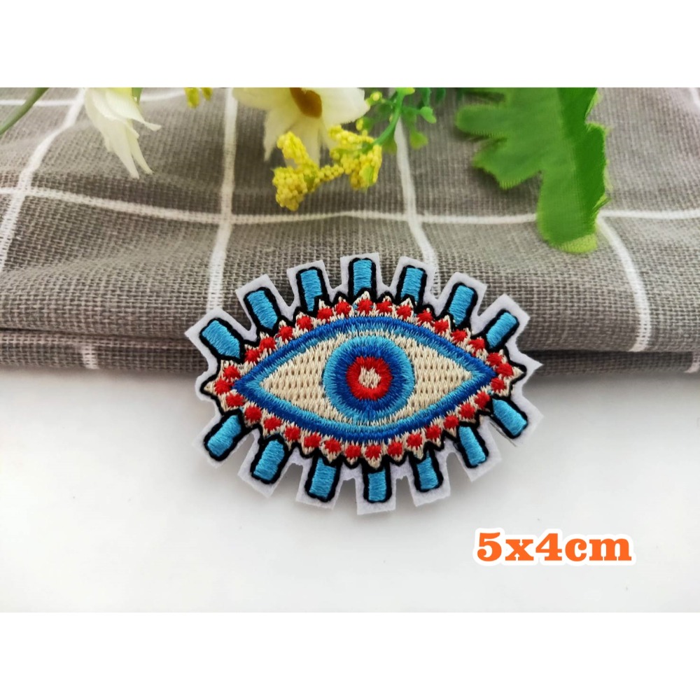 【皮卡布】B8 眼睛 嘴唇 口紅 高跟鞋 裝飾 布貼 臂章燙 刺繡燙布貼 徽章 刺繡布貼 補丁 補破洞 燙貼布 熨燙布貼-規格圖8