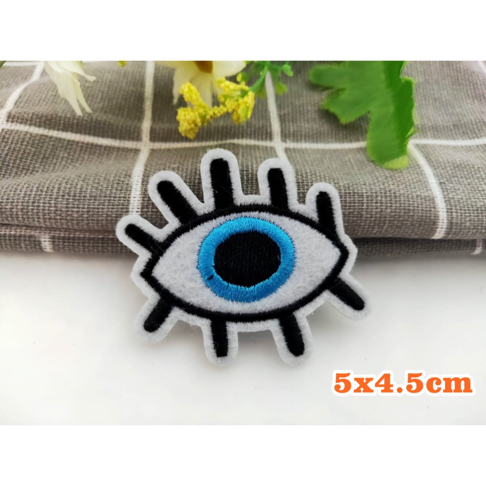 【皮卡布】B8 眼睛 嘴唇 口紅 高跟鞋 裝飾 布貼 臂章燙 刺繡燙布貼 徽章 刺繡布貼 補丁 補破洞 燙貼布 熨燙布貼-規格圖8