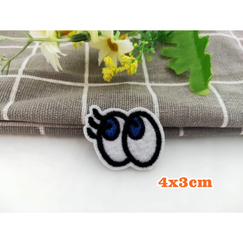 【皮卡布】B8 眼睛 嘴唇 口紅 高跟鞋 裝飾 布貼 臂章燙 刺繡燙布貼 徽章 刺繡布貼 補丁 補破洞 燙貼布 熨燙布貼-規格圖8