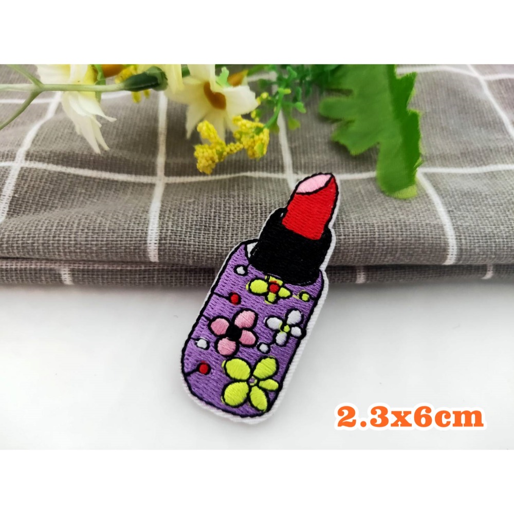 【皮卡布】B8 眼睛 嘴唇 口紅 高跟鞋 裝飾 布貼 臂章燙 刺繡燙布貼 徽章 刺繡布貼 補丁 補破洞 燙貼布 熨燙布貼-規格圖8