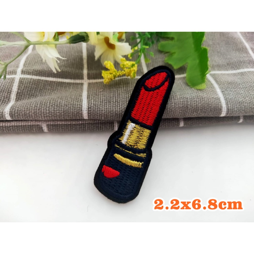 【皮卡布】B8 眼睛 嘴唇 口紅 高跟鞋 裝飾 布貼 臂章燙 刺繡燙布貼 徽章 刺繡布貼 補丁 補破洞 燙貼布 熨燙布貼-規格圖8