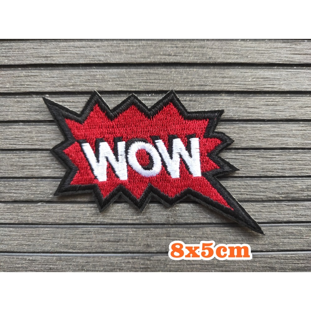 【皮卡布】  love wow oops peace star 英文字布貼 臂章 熨燙 刺繡燙布貼 徽章 刺繡布貼 布貼-規格圖10