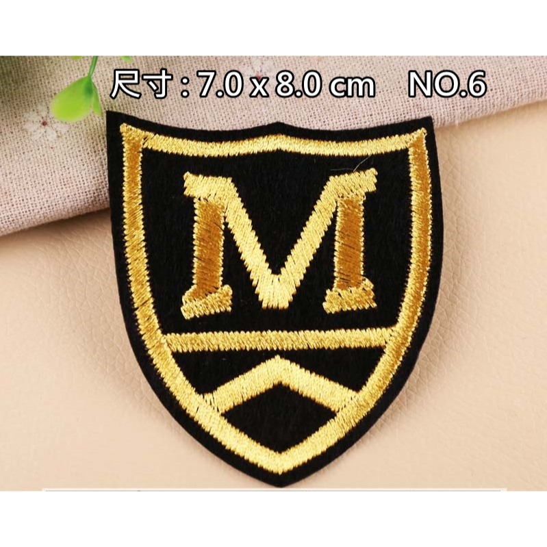 【皮卡布】P10 星星 五角星 狼 骷髏 裝飾布貼 布章 臂章 布標 刺繡燙布貼 徽章 刺繡布貼 魔鬼氈布章 熨燙布貼-規格圖9