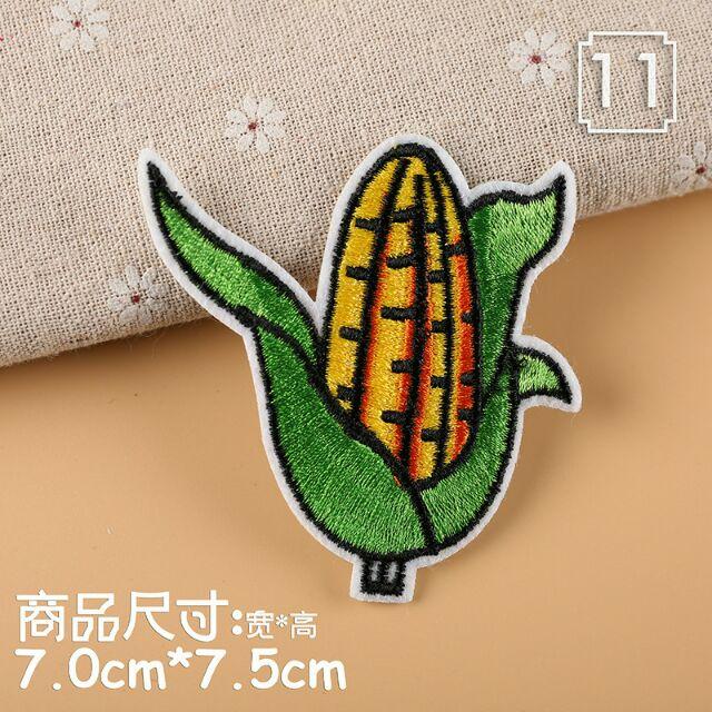 【皮卡布】玉米布貼 布章 臂章燙 刺繡燙布貼 徽章 刺繡布貼 補丁 補破洞 燙貼布 熨燙布貼布貼-細節圖2