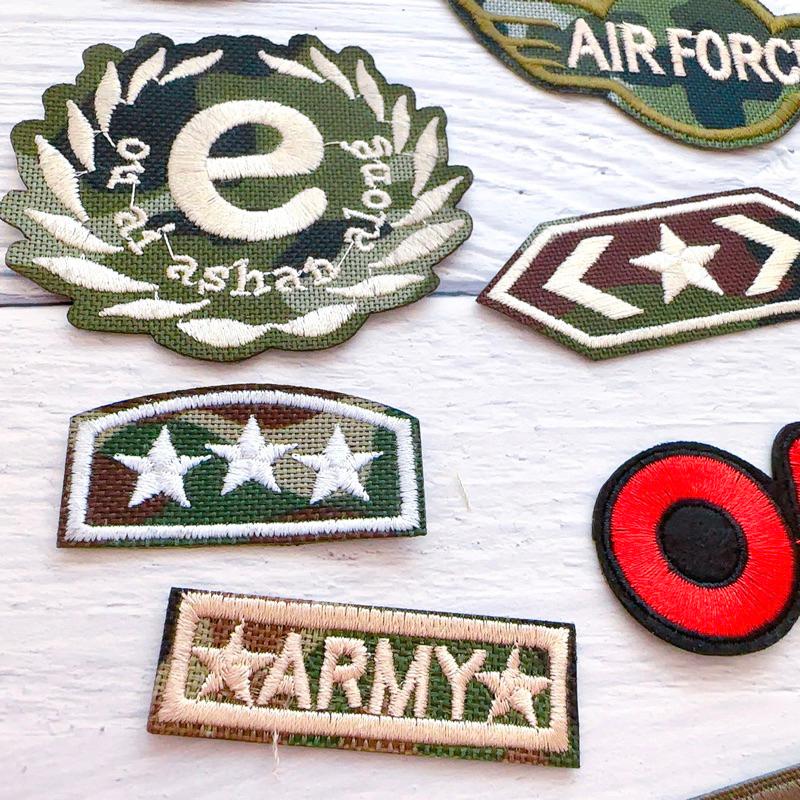 【皮卡布】p1  軍徽章 軍章 陸軍 空軍 布章 臂章 布標 刺繡燙布貼 刺繡 徽章 刺繡布貼 補丁 補破洞 熨燙布貼-細節圖4