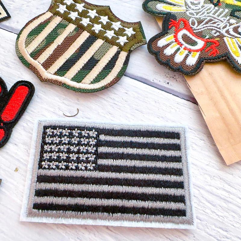 【皮卡布】p1  軍徽章 軍章 陸軍 空軍 布章 臂章 布標 刺繡燙布貼 刺繡 徽章 刺繡布貼 補丁 補破洞 熨燙布貼-細節圖7