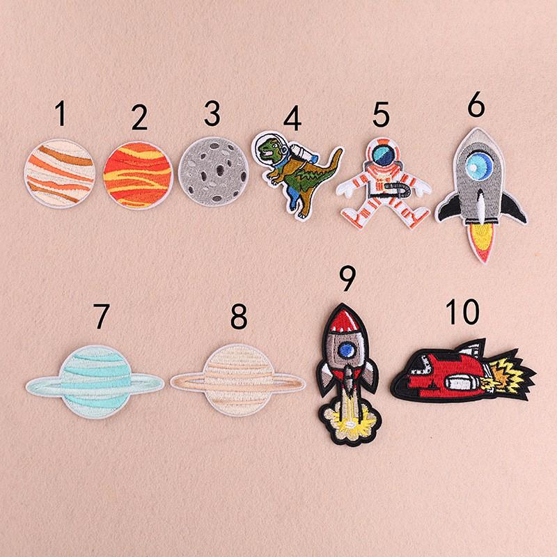 【皮卡布】s7 一套10款  火箭  太空船  布章 臂章燙 刺繡 燙布貼 徽章 刺繡布貼 補丁 補破洞 燙貼布 燙布貼-細節圖4