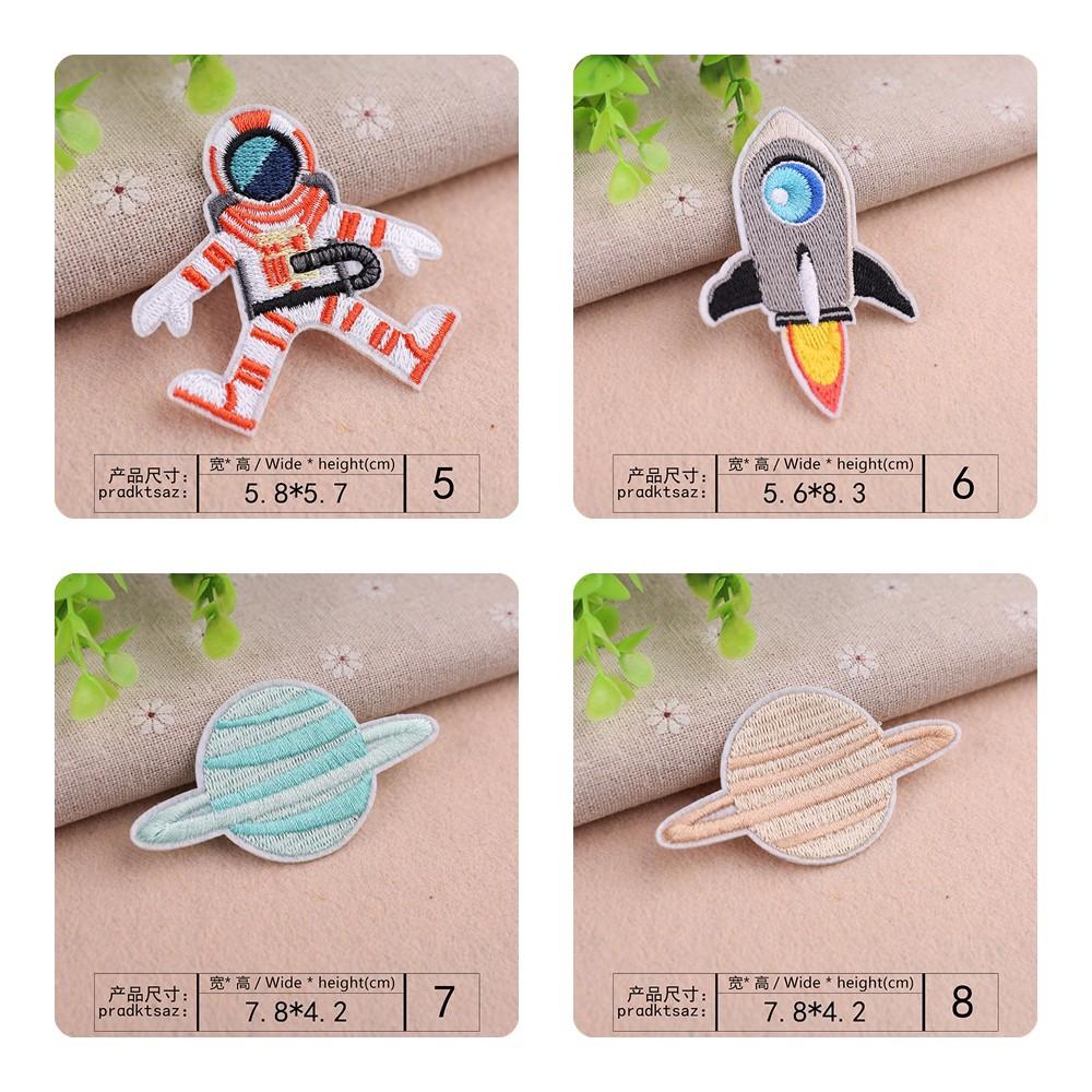 【皮卡布】s7 一套10款  火箭  太空船  布章 臂章燙 刺繡 燙布貼 徽章 刺繡布貼 補丁 補破洞 燙貼布 燙布貼-細節圖6