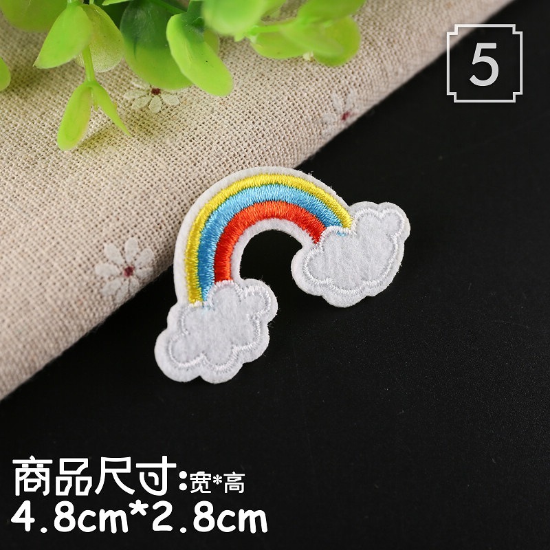 【皮卡布】A5 飄蟲 小花 兔子 漢堡布章 臂章燙 刺繡燙布貼 徽章 刺繡布貼 補丁 補破洞 燙貼布 熨燙布貼-規格圖6