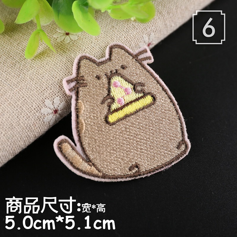 【皮卡布】A5 飄蟲 小花 兔子 漢堡布章 臂章燙 刺繡燙布貼 徽章 刺繡布貼 補丁 補破洞 燙貼布 熨燙布貼-規格圖6