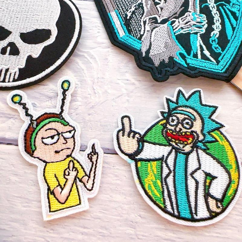 【皮卡布】p7 diy 死神 中指 標幟 電腦刺鏽 布章 臂章 布標 刺繡燙布貼 徽章 刺繡布貼 魔鬼氈布章 熨燙布貼-細節圖5