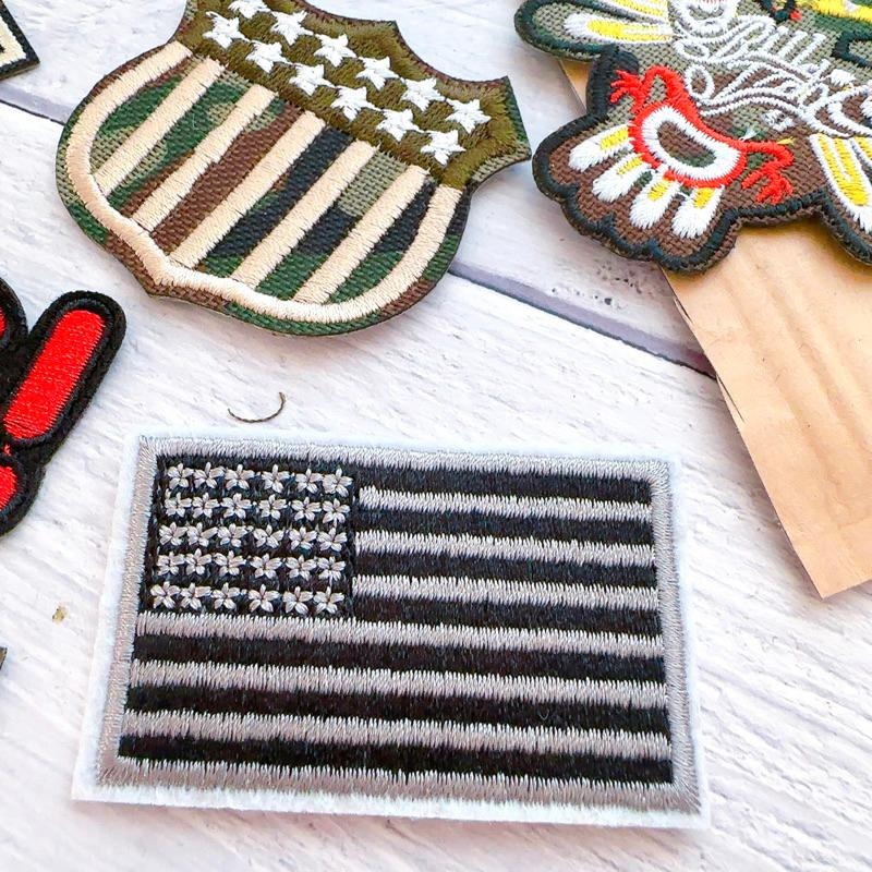【皮卡布】P1 軍徽章 軍章 陸軍 空軍 布章 臂章 熨燙 刺繡燙布貼 徽章 刺繡布貼 熨燙布貼 魔鬼氈布章 魔鬼氈布章-細節圖7