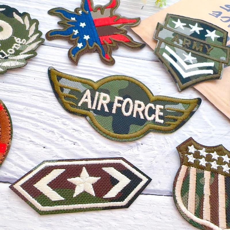 【皮卡布】P1 軍徽章 軍章 陸軍 空軍 布章 臂章 熨燙 刺繡燙布貼 徽章 刺繡布貼 熨燙布貼 魔鬼氈布章 魔鬼氈布章-細節圖8