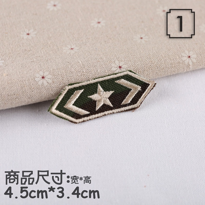 【皮卡布】P1 軍徽章 軍章 陸軍 空軍 布章 臂章 熨燙 刺繡燙布貼 徽章 刺繡布貼 熨燙布貼 魔鬼氈布章 魔鬼氈布章-規格圖9
