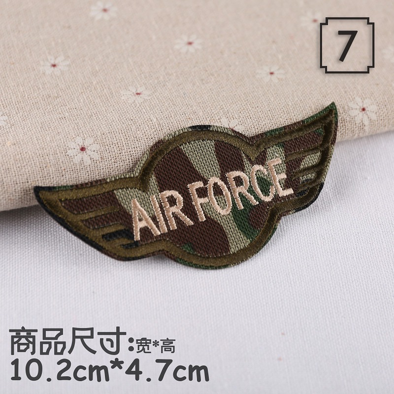 【皮卡布】P1 軍徽章 軍章 陸軍 空軍 布章 臂章 熨燙 刺繡燙布貼 徽章 刺繡布貼 熨燙布貼 魔鬼氈布章 魔鬼氈布章-規格圖9