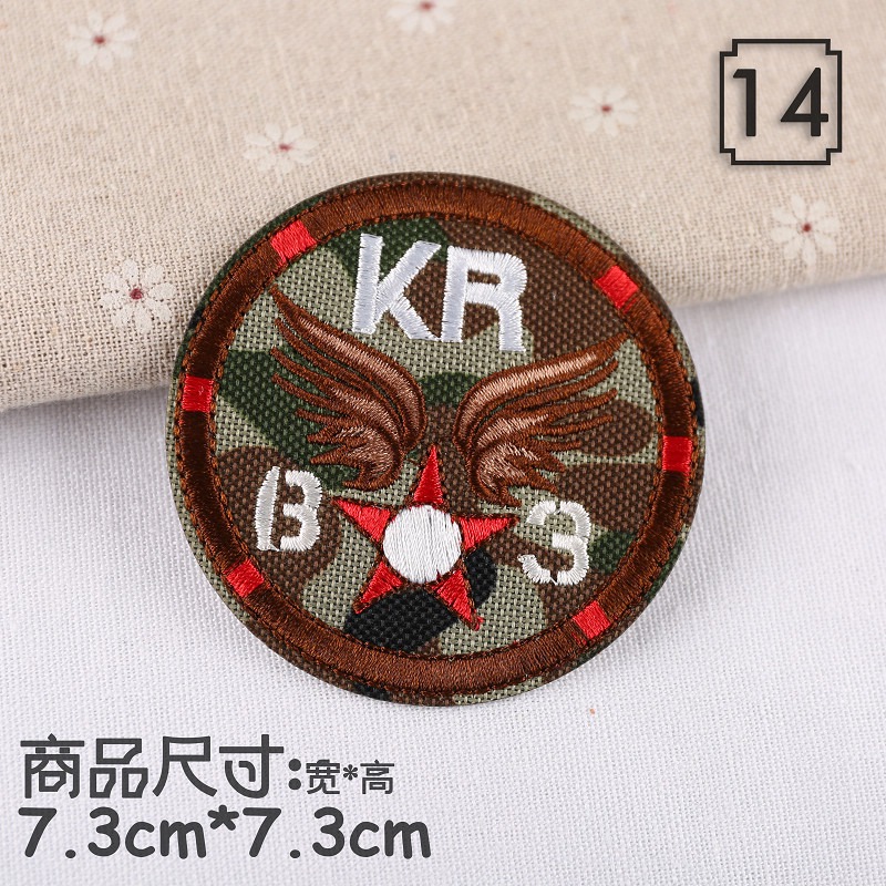 【皮卡布】P1 軍徽章 軍章 陸軍 空軍 布章 臂章 熨燙 刺繡燙布貼 徽章 刺繡布貼 熨燙布貼 魔鬼氈布章 魔鬼氈布章-規格圖9