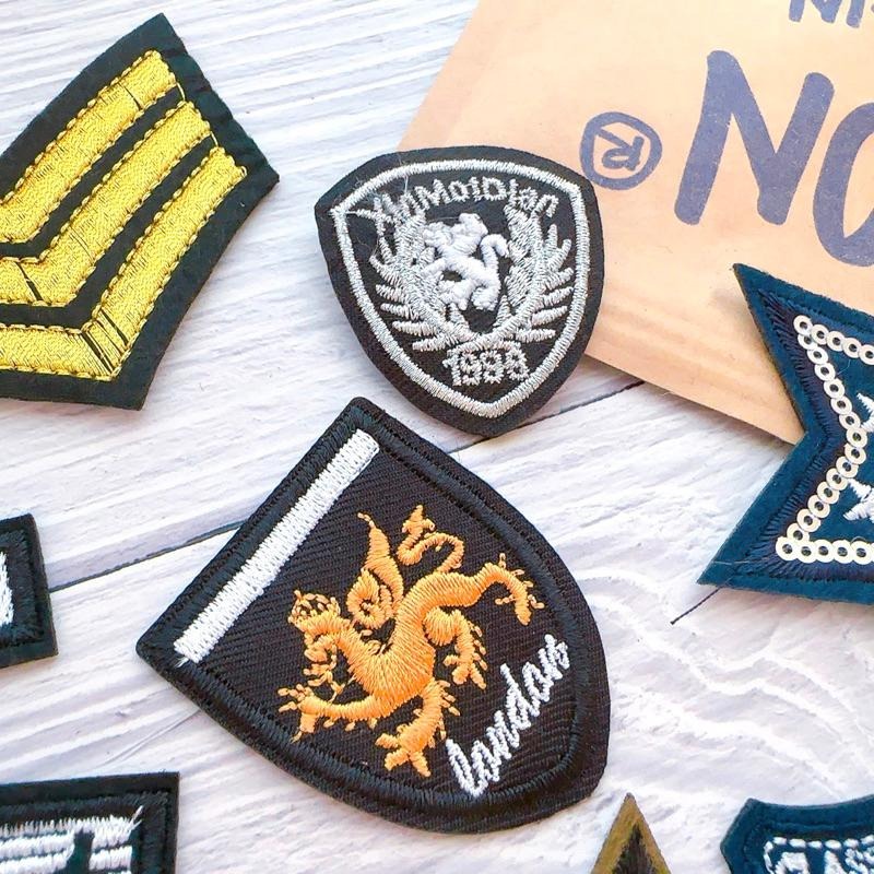 【皮卡布】P6手作diy 軍章  裝飾布貼 布章 臂章 布標 刺繡燙布貼 徽章 刺繡布貼 補破洞 熨燙布貼 魔鬼氈布章-細節圖5