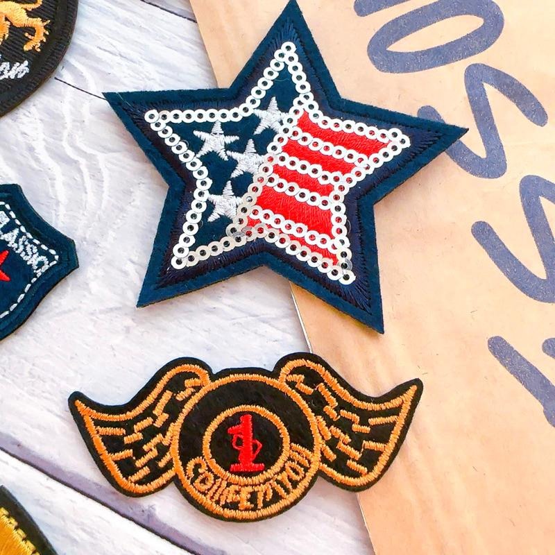 【皮卡布】P6手作diy 軍章  裝飾布貼 布章 臂章 布標 刺繡燙布貼 徽章 刺繡布貼 補破洞 熨燙布貼 魔鬼氈布章-細節圖6