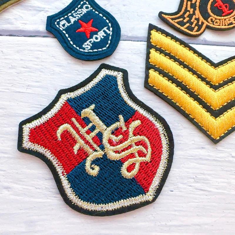 【皮卡布】P6手作diy 軍章  裝飾布貼 布章 臂章 布標 刺繡燙布貼 徽章 刺繡布貼 補破洞 熨燙布貼 魔鬼氈布章-細節圖7