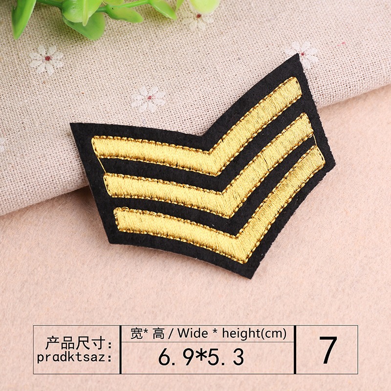 【皮卡布】P6手作diy 軍章  裝飾布貼 布章 臂章 布標 刺繡燙布貼 徽章 刺繡布貼 補破洞 熨燙布貼 魔鬼氈布章-規格圖7