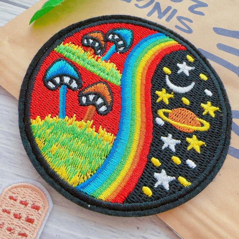 【皮卡布】S2 太空人ok蹦 標幟 電腦刺鏽 布章 臂章 布標 刺繡燙布貼 徽章 刺繡布貼 補破洞 熨燙布貼 魔鬼氈布章-細節圖5