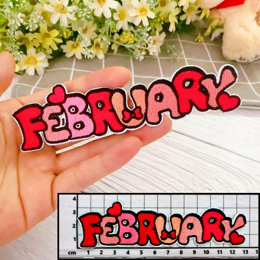 【皮卡布】Do-月份布章 布貼紙 魔術貼 布貼 刺繡燙布貼 徽章 刺繡布貼 熨燙貼 熨燙布貼 Patch 魔鬼氈布章-規格圖8