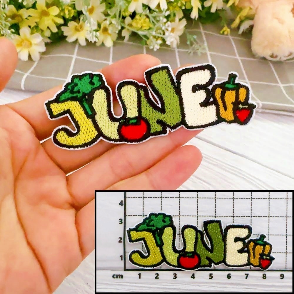 【皮卡布】Do-月份布章 布貼紙 魔術貼 布貼 刺繡燙布貼 徽章 刺繡布貼 熨燙貼 熨燙布貼 Patch 魔鬼氈布章-規格圖8