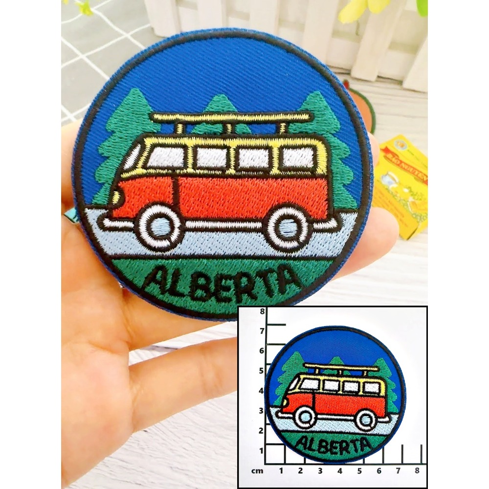 【皮卡布】J7 露營 登山 單車 戶外 帆布鞋 營火 布章 臂章燙 魔鬼氈布章 徽章 刺繡布貼 熨燙貼 CAMPING-規格圖5