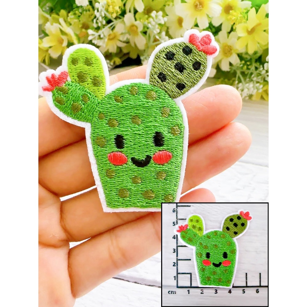 【皮卡布】A16 獨角獸 仙人掌 太陽 小花 彩虹 布貼 布章 臂章燙 刺繡燙布貼 刺繡布貼 熨燙貼 燙布貼 Patch-規格圖7