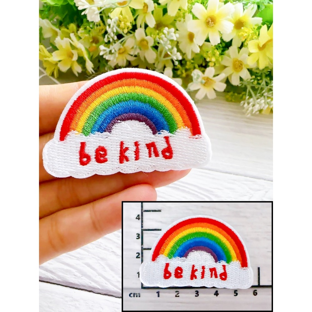 【皮卡布】A16 獨角獸 仙人掌 太陽 小花 彩虹 布貼 布章 臂章燙 刺繡燙布貼 刺繡布貼 熨燙貼 燙布貼 Patch-規格圖7