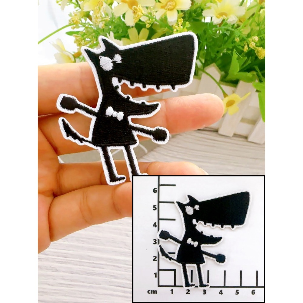 【皮卡布】U4 小黑怪 布貼 裝飾 布章 臂章燙 刺繡燙布貼 徽章 刺繡布貼 補丁補破洞 熨燙貼 燙布貼 Patch-規格圖9