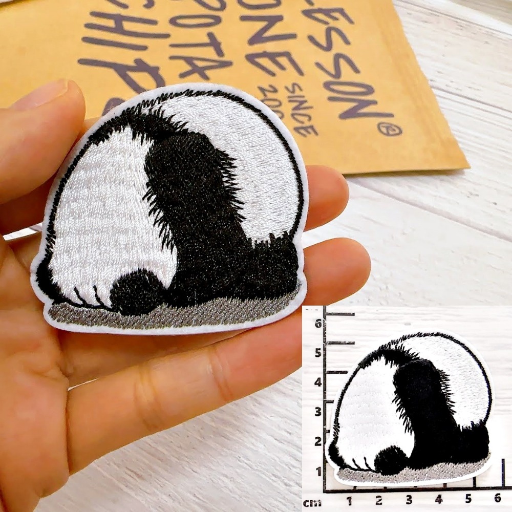 【皮卡布】H11 熊貓 PANDA 布貼 徽章 布章 燙布貼  刺繡布貼 臂章 熨燙貼 熨燙布貼 Patch 魔鬼氈布章-規格圖6