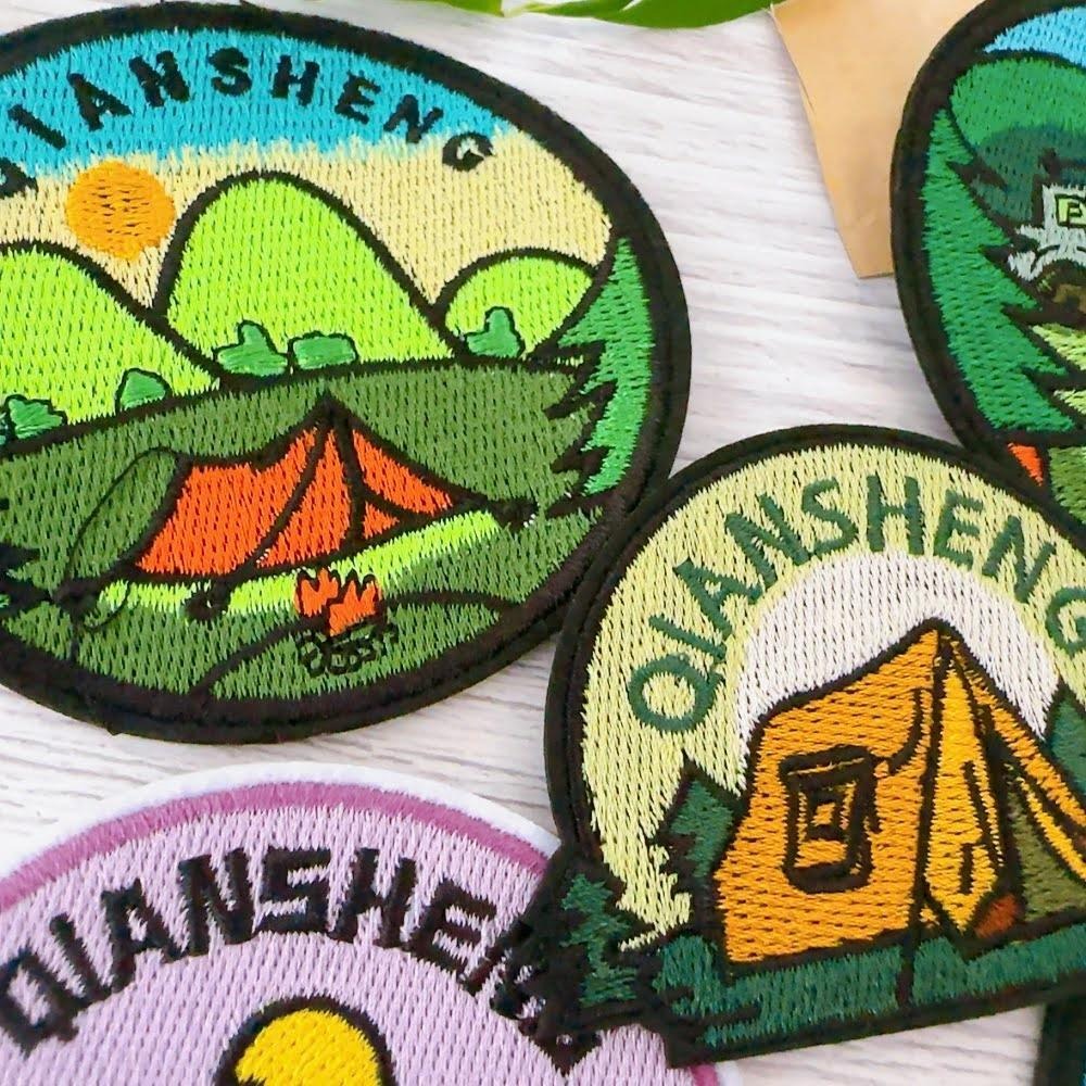 【皮卡布】H12露營 登山 帳篷 布標 布章 臂章燙 魔鬼氈布章 徽章 刺繡布貼 熨燙貼 CAMPING 魔術貼 野外-細節圖8