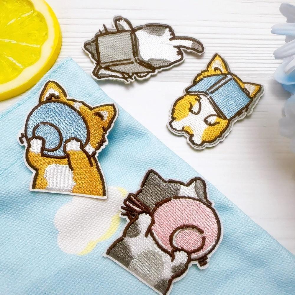 【皮卡布】貓咪｜狗狗｜臂章｜徽章｜燙布貼｜布貼｜布章｜刺繡布貼｜魔鬼氈布章｜補丁｜Patch｜刺繡貼｜布貼紙｜刺繡布章-細節圖6