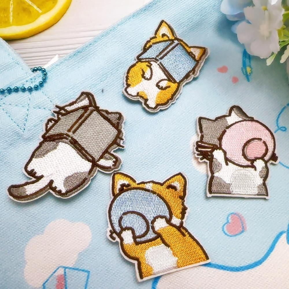 【皮卡布】貓咪｜狗狗｜臂章｜徽章｜燙布貼｜布貼｜布章｜刺繡布貼｜魔鬼氈布章｜補丁｜Patch｜刺繡貼｜布貼紙｜刺繡布章-細節圖8