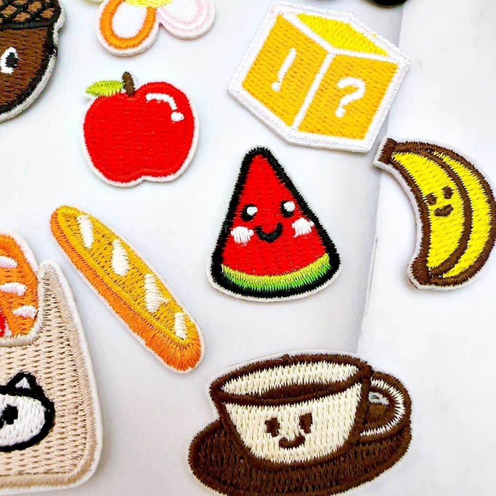 【皮卡布】DO5｜營火｜小花｜咖啡｜可愛布貼｜迷你刺繡布貼｜熨燙貼｜布貼紙｜徽章｜布貼｜布章｜燙布貼｜補丁｜熨燙布貼｜-細節圖5