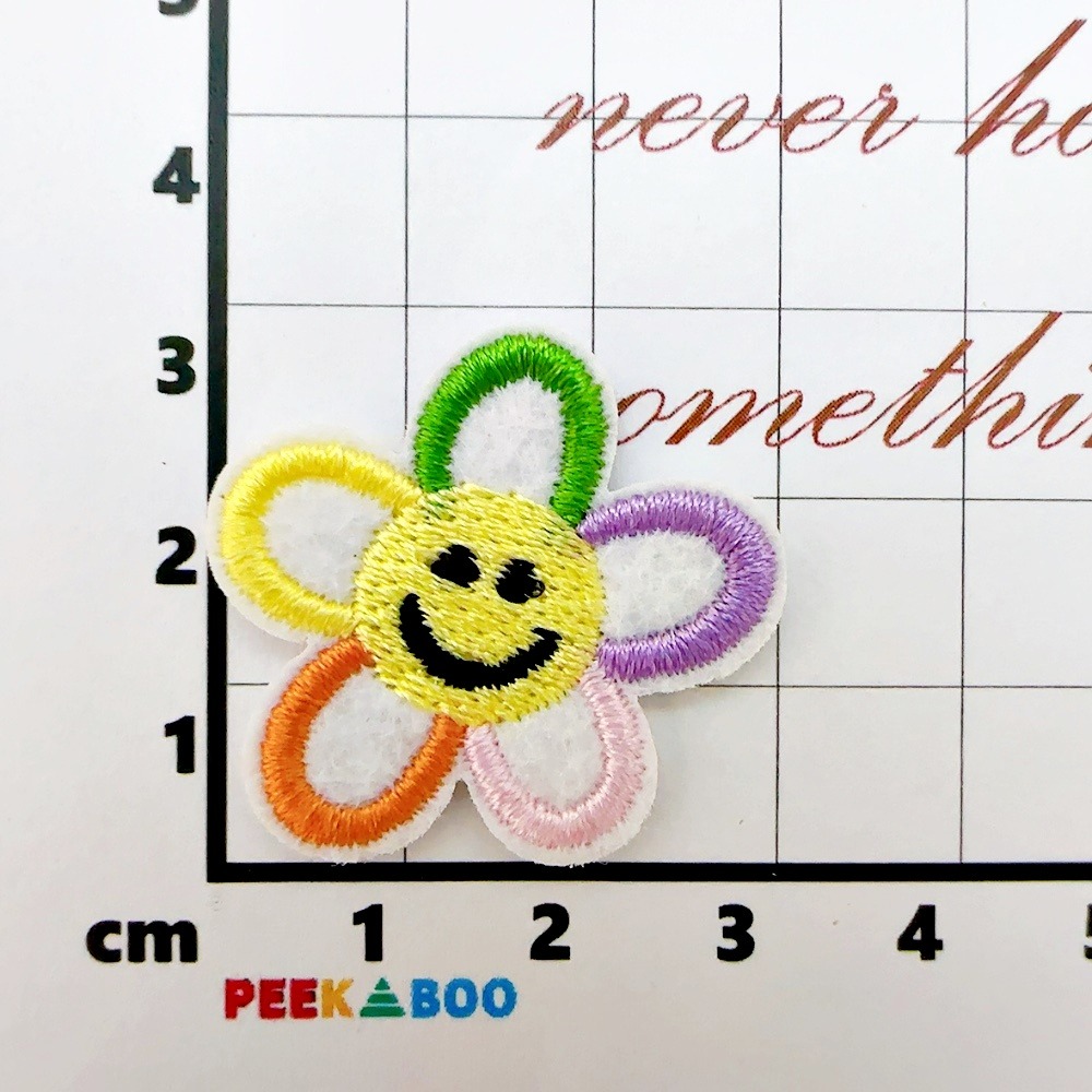【皮卡布】DO5｜營火｜小花｜咖啡｜可愛布貼｜迷你刺繡布貼｜熨燙貼｜布貼紙｜徽章｜布貼｜布章｜燙布貼｜補丁｜熨燙布貼｜-規格圖8