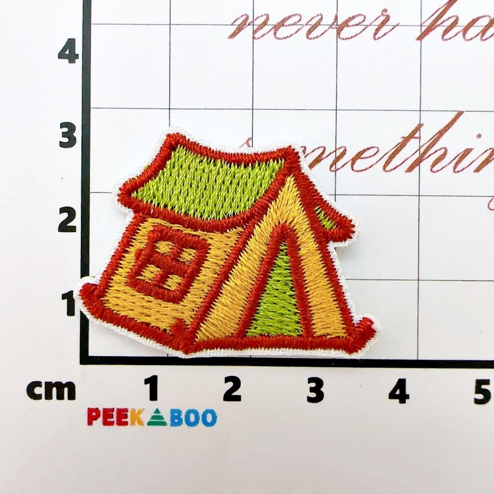 【皮卡布】DO5｜營火｜小花｜咖啡｜可愛布貼｜迷你刺繡布貼｜熨燙貼｜布貼紙｜徽章｜布貼｜布章｜燙布貼｜補丁｜熨燙布貼｜-規格圖8