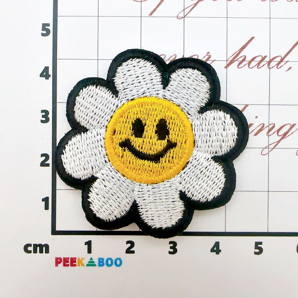 【皮卡布】DO5｜營火｜小花｜咖啡｜可愛布貼｜迷你刺繡布貼｜熨燙貼｜布貼紙｜徽章｜布貼｜布章｜燙布貼｜補丁｜熨燙布貼｜-規格圖8