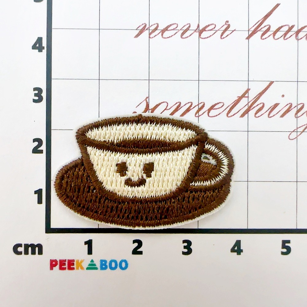 【皮卡布】DO5｜營火｜小花｜咖啡｜可愛布貼｜迷你刺繡布貼｜熨燙貼｜布貼紙｜徽章｜布貼｜布章｜燙布貼｜補丁｜熨燙布貼｜-規格圖8