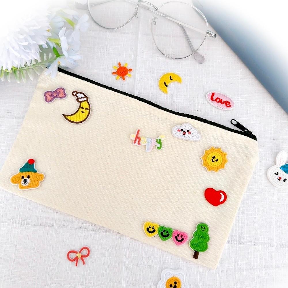 【皮卡布】DO4 ｜小兔子｜月亮｜雲｜可愛布貼｜迷你刺繡布貼｜熨燙貼｜布貼紙｜徽章｜布貼｜布章｜燙布貼｜補丁｜熨燙布貼｜-細節圖2