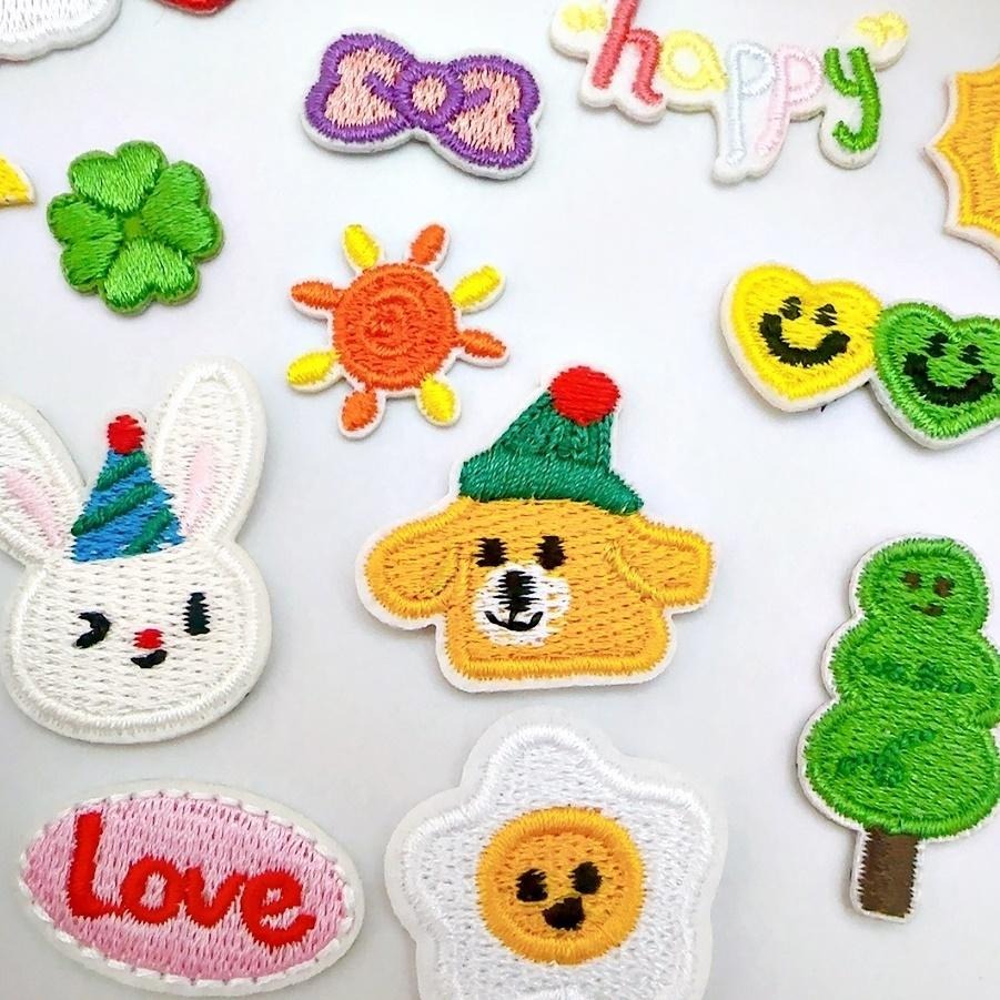 【皮卡布】DO4 ｜小兔子｜月亮｜雲｜可愛布貼｜迷你刺繡布貼｜熨燙貼｜布貼紙｜徽章｜布貼｜布章｜燙布貼｜補丁｜熨燙布貼｜-細節圖7