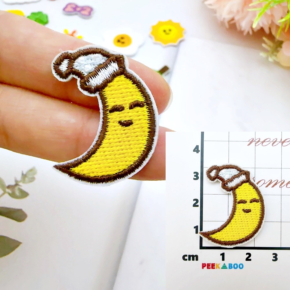 【皮卡布】DO4 ｜小兔子｜月亮｜雲｜可愛布貼｜迷你刺繡布貼｜熨燙貼｜布貼紙｜徽章｜布貼｜布章｜燙布貼｜補丁｜熨燙布貼｜-規格圖8