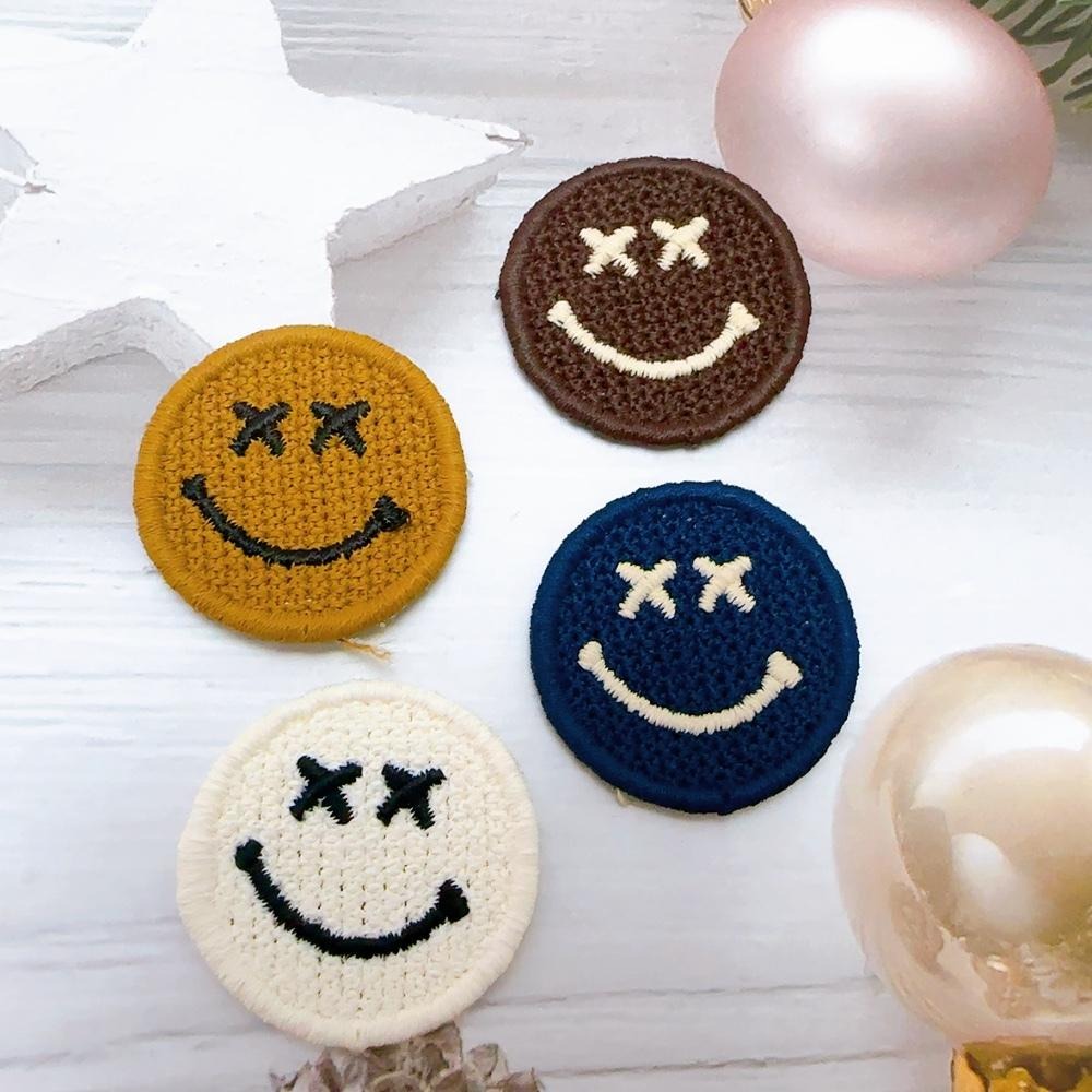 【皮卡布】微笑布貼｜臂章｜徽章｜燙布貼｜布貼｜布章｜刺繡布貼｜魔鬼氈布章｜補丁｜Patch｜刺繡貼｜布貼紙｜刺繡布章-細節圖2