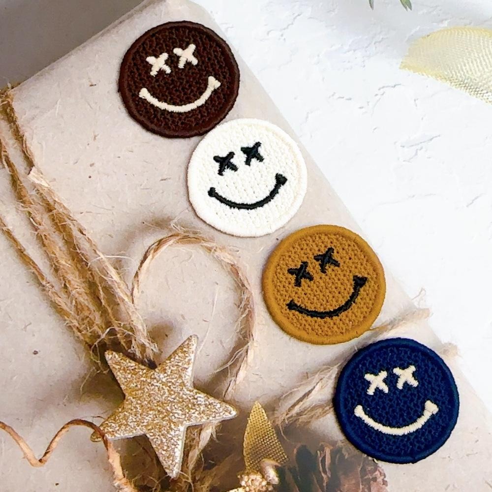 【皮卡布】微笑布貼｜臂章｜徽章｜燙布貼｜布貼｜布章｜刺繡布貼｜魔鬼氈布章｜補丁｜Patch｜刺繡貼｜布貼紙｜刺繡布章-細節圖4