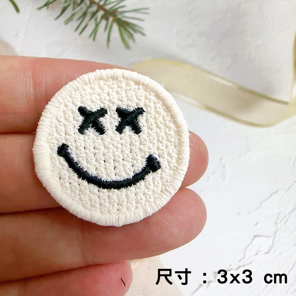 【皮卡布】微笑布貼｜臂章｜徽章｜燙布貼｜布貼｜布章｜刺繡布貼｜魔鬼氈布章｜補丁｜Patch｜刺繡貼｜布貼紙｜刺繡布章-規格圖8