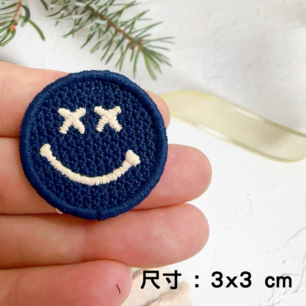 【皮卡布】微笑布貼｜臂章｜徽章｜燙布貼｜布貼｜布章｜刺繡布貼｜魔鬼氈布章｜補丁｜Patch｜刺繡貼｜布貼紙｜刺繡布章-規格圖8