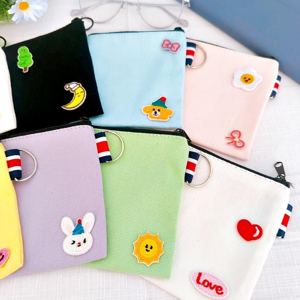 【皮卡布】拉鍊零錢包 空白袋 空白帆布零錢包 彩繪空白零錢包 素面零錢包 素面DIY零錢包 衛生棉袋 塗鴨包 素面零錢包-細節圖4